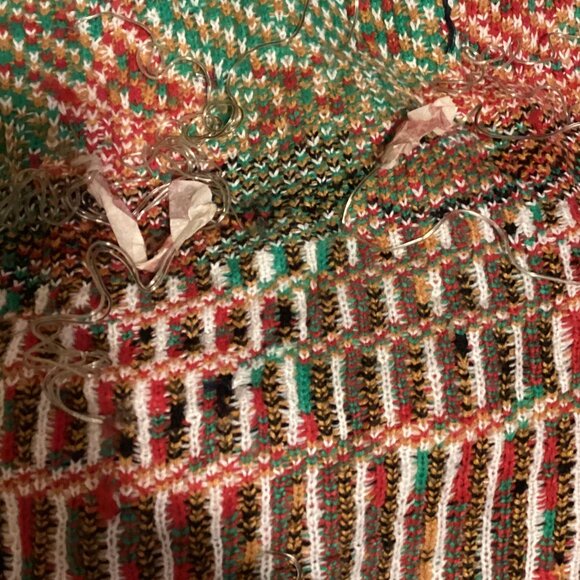 Happy Holidays Joyeuse's Ugly Festive Red Sweater Snowman Christmas Tree Size SP - Picture 9 of 10